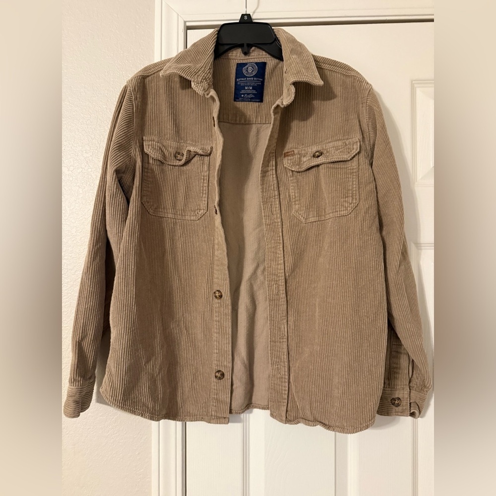 Buffalo David Bitton Tan Corduroy Utility Jacket